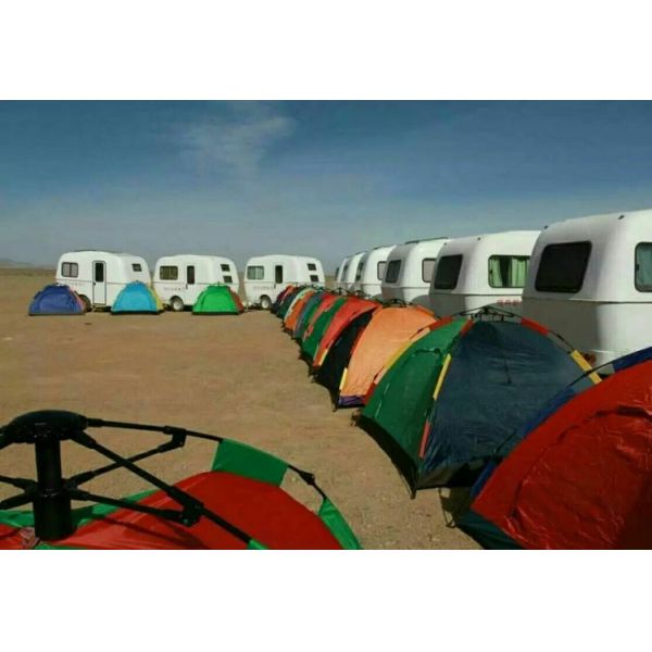 Трейлер каравана туриста дизайна Америки просторный с окном 3 взглядов со стороны