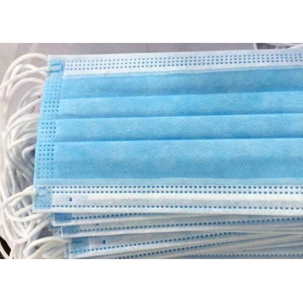 Skin Friendly Surgical Disposable Mask 3 Ply , Non Woven Dental Mouth Mask