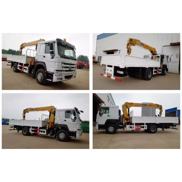 Howo Sino 6x4 Cargo Crane Truck / 10 Ton Telescopic Boom Truck Mounted Crane