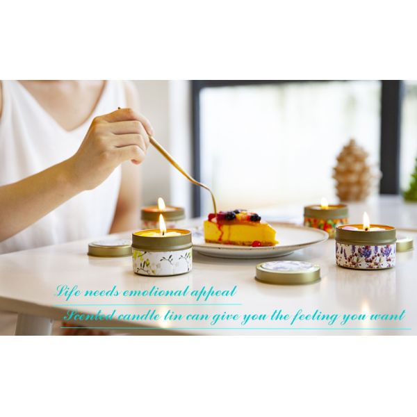 Customized Logo Home Scented Candles Home Fragrance Candles Luxury Four Piece Gift Set