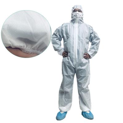 type blanc de 50gsm 5 6 particules radioactives globales jetables de SMS de combinaisons résistantes
