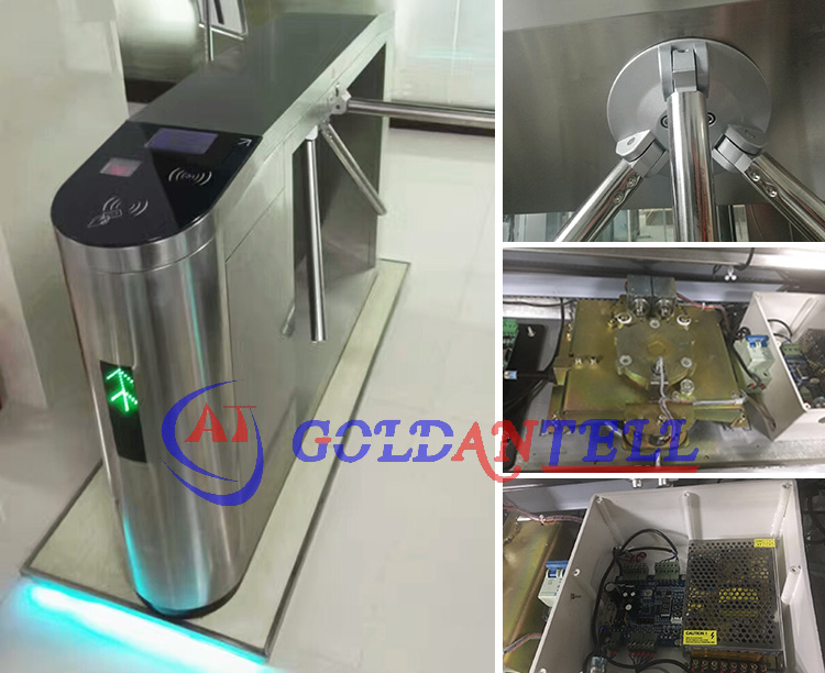RFID контролировало semi автоматический механизм турникета треноги с мотором турникета