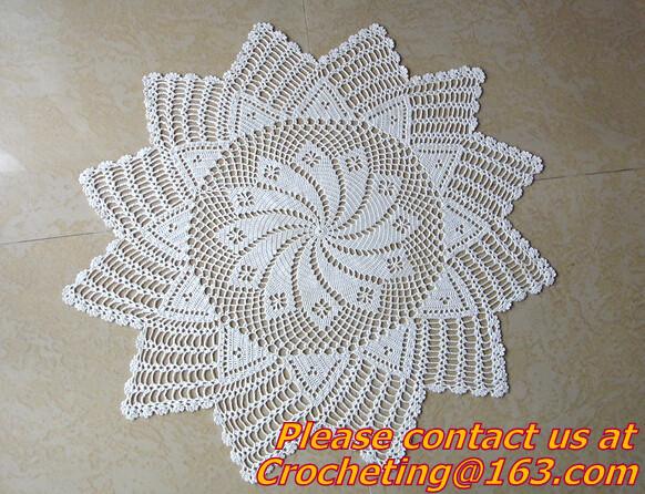 Crochet Round table clothing - table coverhandmade crochet heart doilies, blanket, clothes