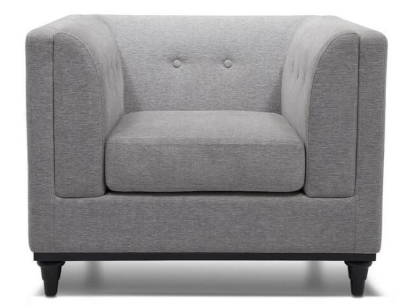 Classic Linen fabric upholstery 1-seater sofa,lounge chair,living room sofa