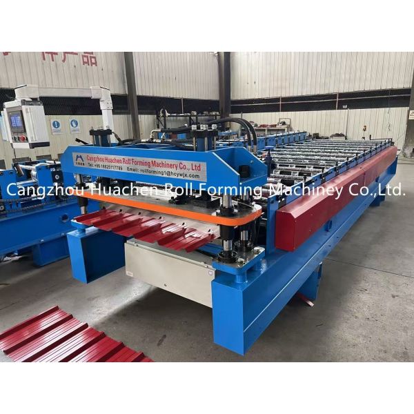 Hydraulic Motor Control Roofing Sheet Roll Forming Machine with 12 Stations for 0.3-0.6mm Material Thickness
