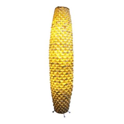 Bamboo Woven floor rattan lamp 3500K for Residential Living Room