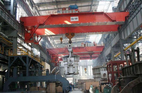 YLD metallurgical casting crane, 5T ladle melting truck, steel casting plant crane, liquid steel lifting crane and singl
