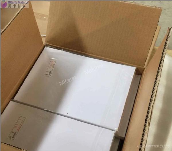 0.15mm+0.46mm+0.15mm White Dragon PVC Non-Laminating Inkjet Sheet MNI-3