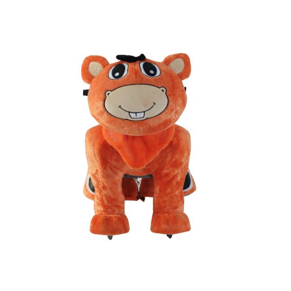 2014 china animal plush toy plush electric toy car for kids