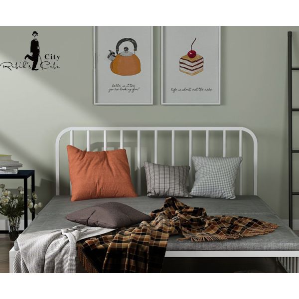 Foldable Sifa Beds for Adults Metal Foldable Bed Table Oak Wood Single Sofa Bed Foldable