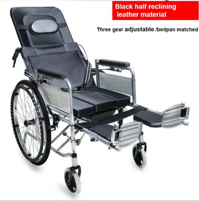 12 24 Lightweight Foldable Wheelchair Fold Up Electric Wheelchair Black