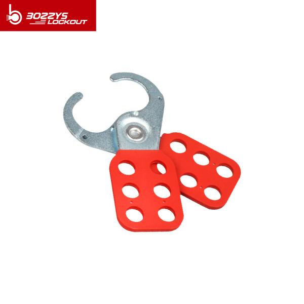 BOSHI OEM steel 6 padlock holes clamp on safety hasp lockout with handle