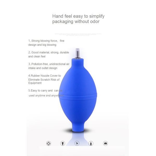 FULI Dust Removal Rubber Bulb Strong Blow Air For Single Lens Computer Keyboard Suction Bulb