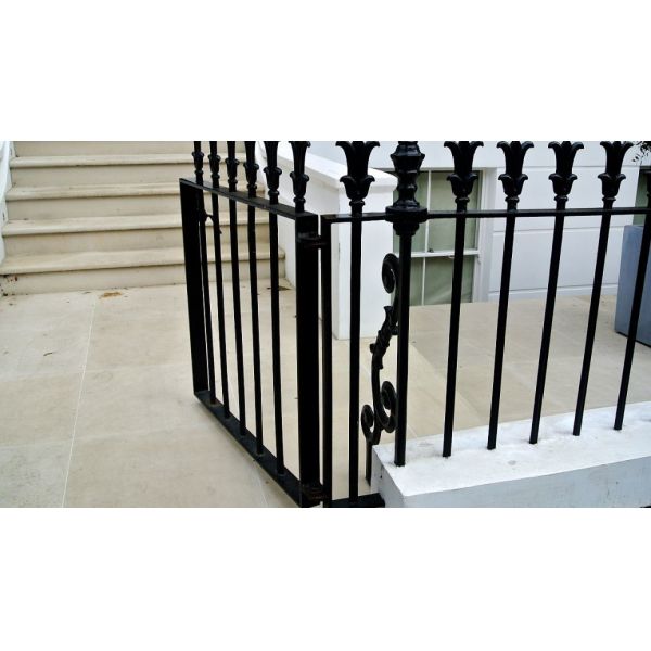 Wooden Grain Transfer Guardrail Powder Coated Aluminum Profile