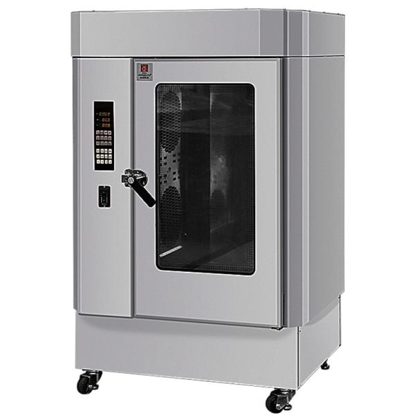 Machine à griller du poulet à vent chaud avec porte vitrée 17KW 350kg