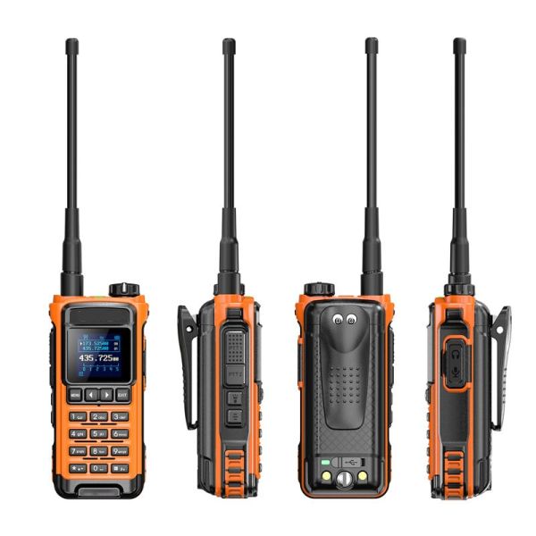 VHF 136-174 MHz Transceiver IC-U86 UHF 400-470MHz Two Way Radio Walkie Talkie Black