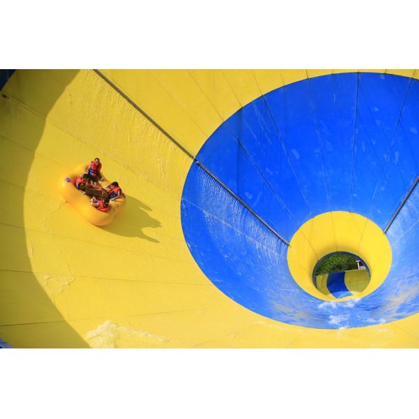 Big Fiberglass Tornado Water Slide For Adults , 14.6m Platform Height