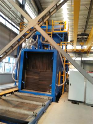Tipo estrutural de aço máquina do transporte de rolo 1.4M/Min de sopro do tiro para o dinamitador da areia