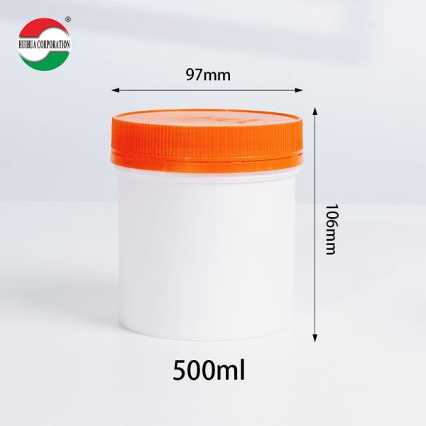 Food Grade Clear PET Plastic Jar for Calcium 500g