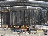 Equipos de línea de producción de pintura en polvo vertical para perfiles de aluminio