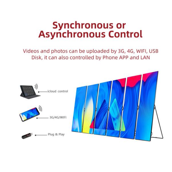 Ultra Thin P3 Screen Standing Wifi 4G Floor Indoor P2.5 Advertising Mirror Poster Led Panel Digital led Poster Screen