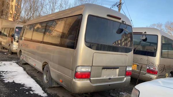 Used Toyota Bus 23 Seats Front Engine Used Coaster Sealing Window Manual Transmission