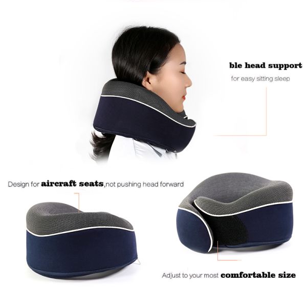 SAIEN SN-FC583 Full Support No Neck Pain Memory Foam Neck Pillow Anti-Static tested ROHS