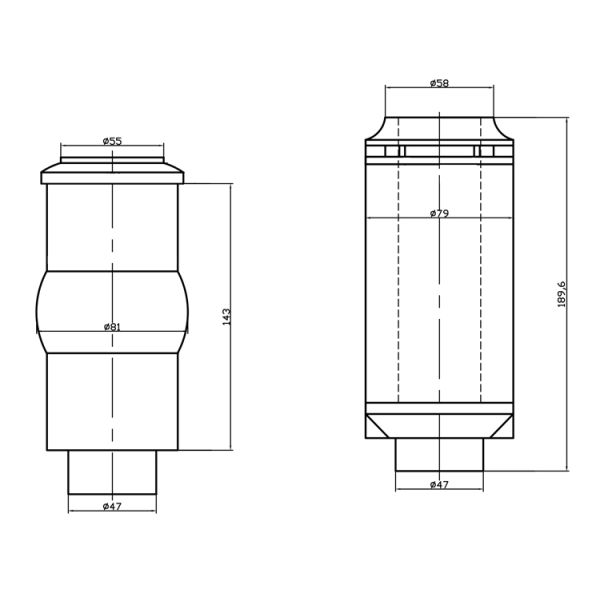 Boca de la fuente del jet de la espuma de 1 pulgada