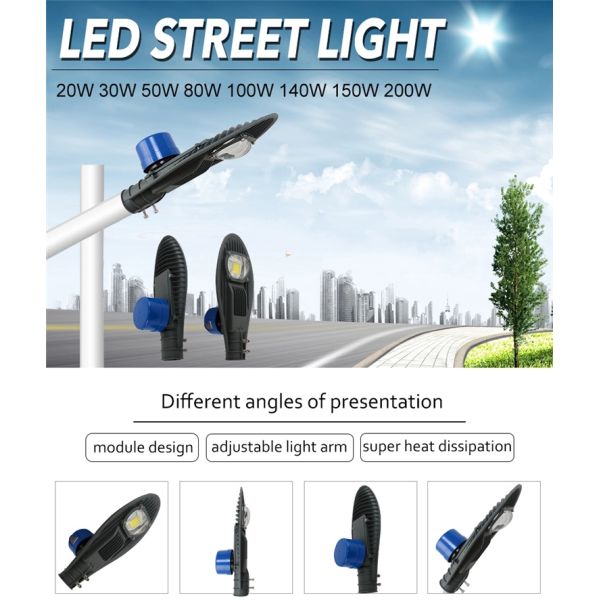 Automatic Inductor Outdoor LED Street Lights With Light Sensor , 20w LED Street Light