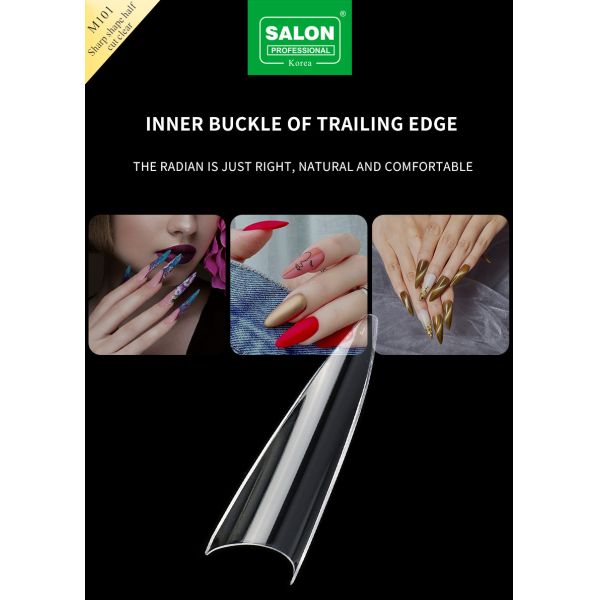Matte Clear Almond Nails Extra Long Stiletto False Nails Sharp Shape Acrylic Fake Nail Tips for Nail Art