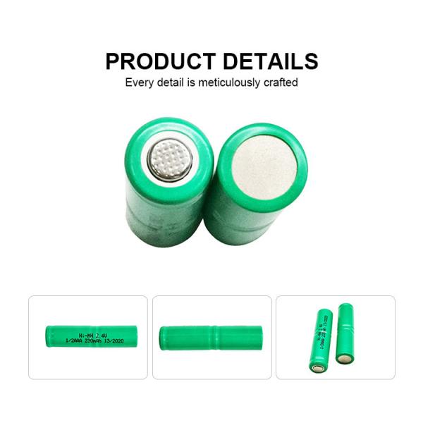 2.4v 230mah Nickel Metal Hydride Battery Pack For Consumer Electronics