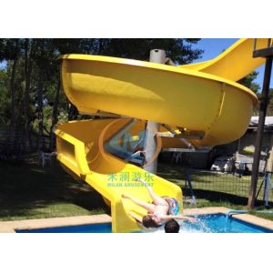 Single Spiral Water Slide Outdoor For Villa Hotel Swimming Pool