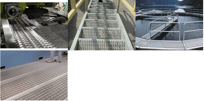 Reja perforada de aluminio industrial del tablón del puntal del apretón de 3.5m m