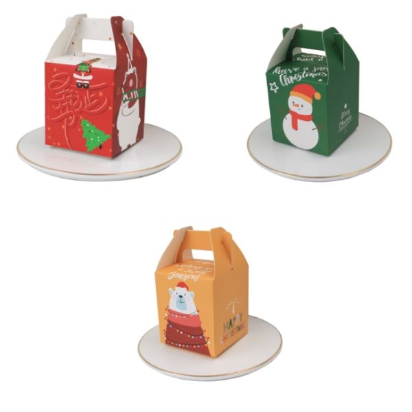 Подарочная коробка 23g Яблока упаковки еды Рожденственской ночи Biodegradable бумажная