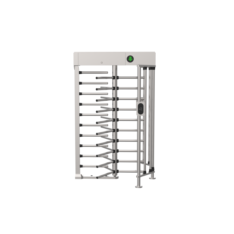304 Stainless Steel Full Height Turnstile Gate with RFID QR reader