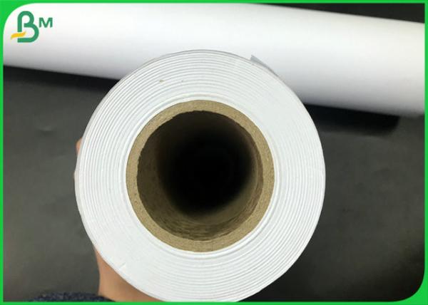 Large Format Greyish White Bond Plotter Paper 45g 60g 70g 80g For Engineering