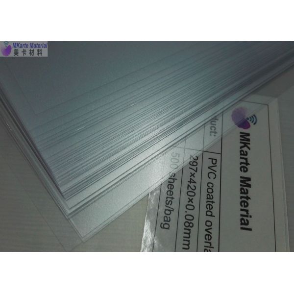 печать цифров фильма верхнего слоя карты Pvc 0.06mm материальная покрытая/смещенная печать