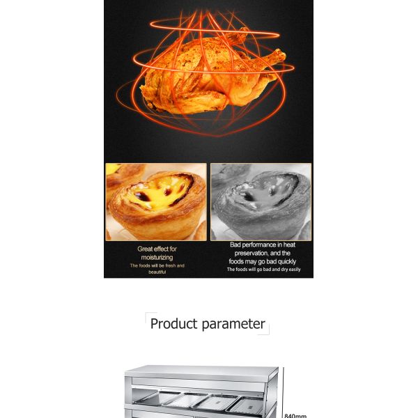 3 в 1 комбинированный шкаф для еды отопление дисплей нержавеющая сталь акриловый столешницы коммерческий
