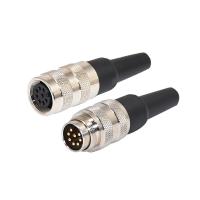 Conector impermeável M16 com material isolante PBT e placa de contato Au ouro/ouro