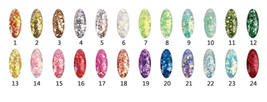 Graduation Occasion 24 Colors UV Gel Nail Art Tool Kits Sets with Light Nail Polish Gel and Phototherapy Nail Special