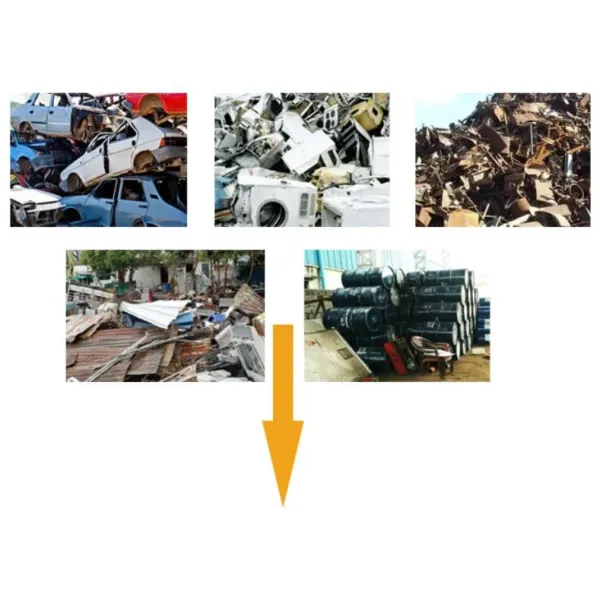 Hydraulic Drive Scrap Metal Shredder with Hard Alloy Cutter for Fine Grinding Hammer Crusher