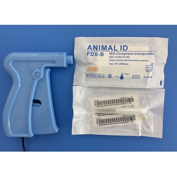 1.4*8mm Animal ISO Transponder Microchip , Track A Dog Microchip 134.2KHz Frequency