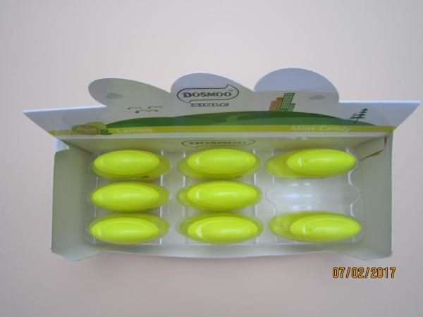 refrescamento pequeno das tabuletas de Sugar Free Mint Candy Vitamin C do sabor do limão 20g