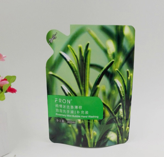 Laminated Plastic Round Shaped Pouch Stand Up For Hot Water Liquid Package