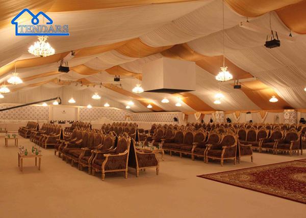 Acessórios completos Decorações ao ar livre Tenda de casamento de alumínio de luxo transparente para festa, casamento, igreja, exposição