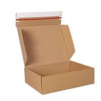 Logo Printed Black Paper Zip Detachable Parcel Shipping Mailer Box Packaging for Mascara