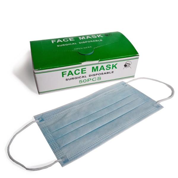 Hospital Disposable Medical Mask 3 Ply 4 Ply Non Woven With Elastic Ear Loop