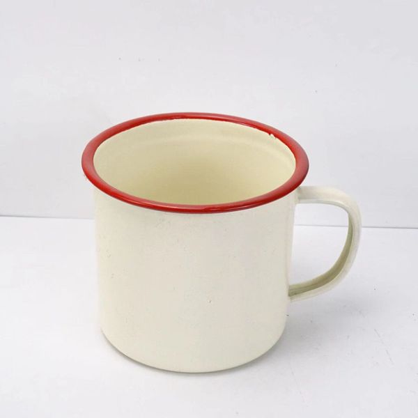 Carbon Steel 350ml Customized Printed Metal Steel Enamel Camping Mug Sublimation Enamel Coffee Tea Drinkware Collection