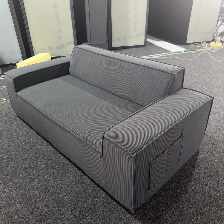 Custom Leisure Loveseat Sofa Vacuum Packing Modular Full Sponge Corner Couch Compressed Sofa for Apartment Villa