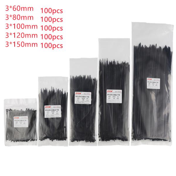 ROHS 3mm Dia Polyamide 66 Nylon Cable Ties  Wraps For Cable Bundle